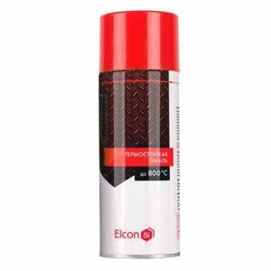 Эмаль термостойкая Elcon +400 белая аэрозоль 520 мл.
