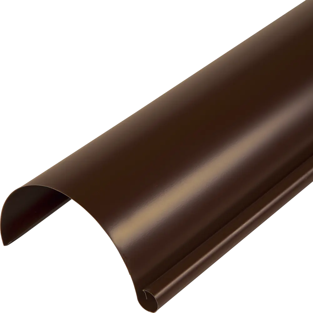 Желоб полукруглый 2000 D125 мм цвет коричневый ВЕГА STLM-2191322 - Вид №1