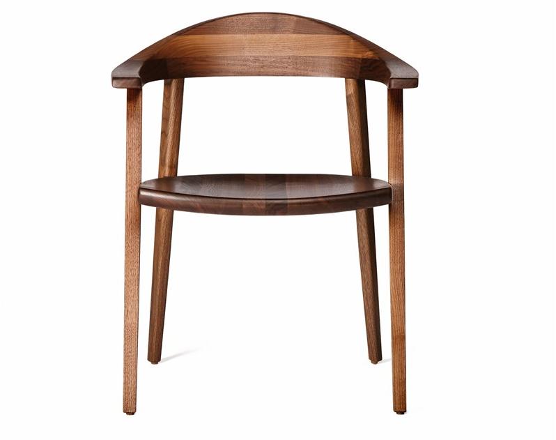 BassamFellows Стул из массива дерева с подлокотниками Mantis Cb-25 + cb-205 - Вид №5