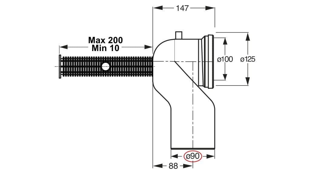 Полипропиленовый дренажный трубопровод Bonomini Лебедь ARCH-00153295 - Вид №3