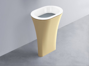 AMLA65-BL+AMPILO-BR+AMCOLO-CN Раковина Amedeo Ovale отдельностоящая cielo Enjoy + Amedeo
