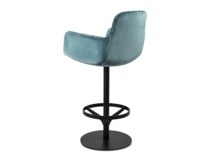 Высокий поворотный стул с подлокотниками