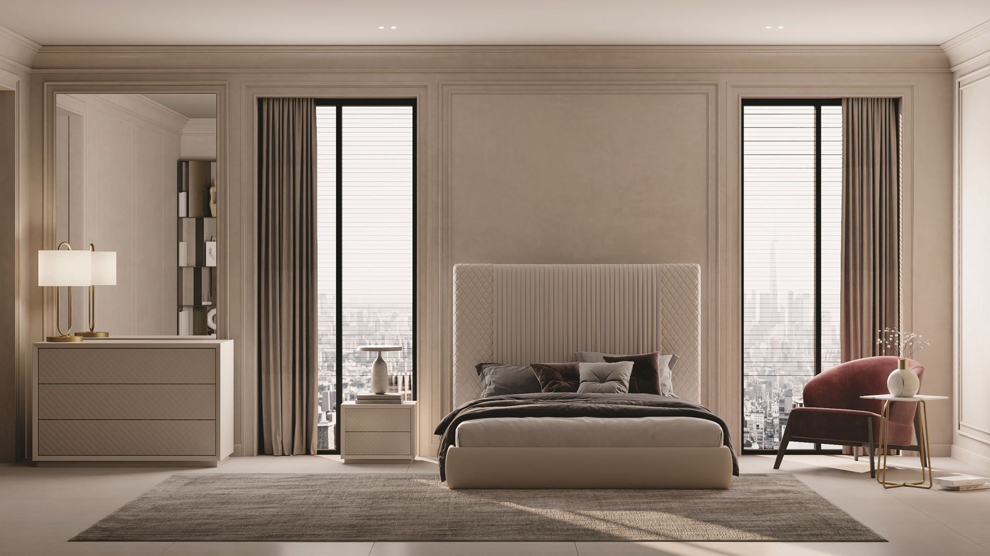 Деревянная прямоугольная тумбочка CASA +39 Moon ARCH-00140347 - Вид №4