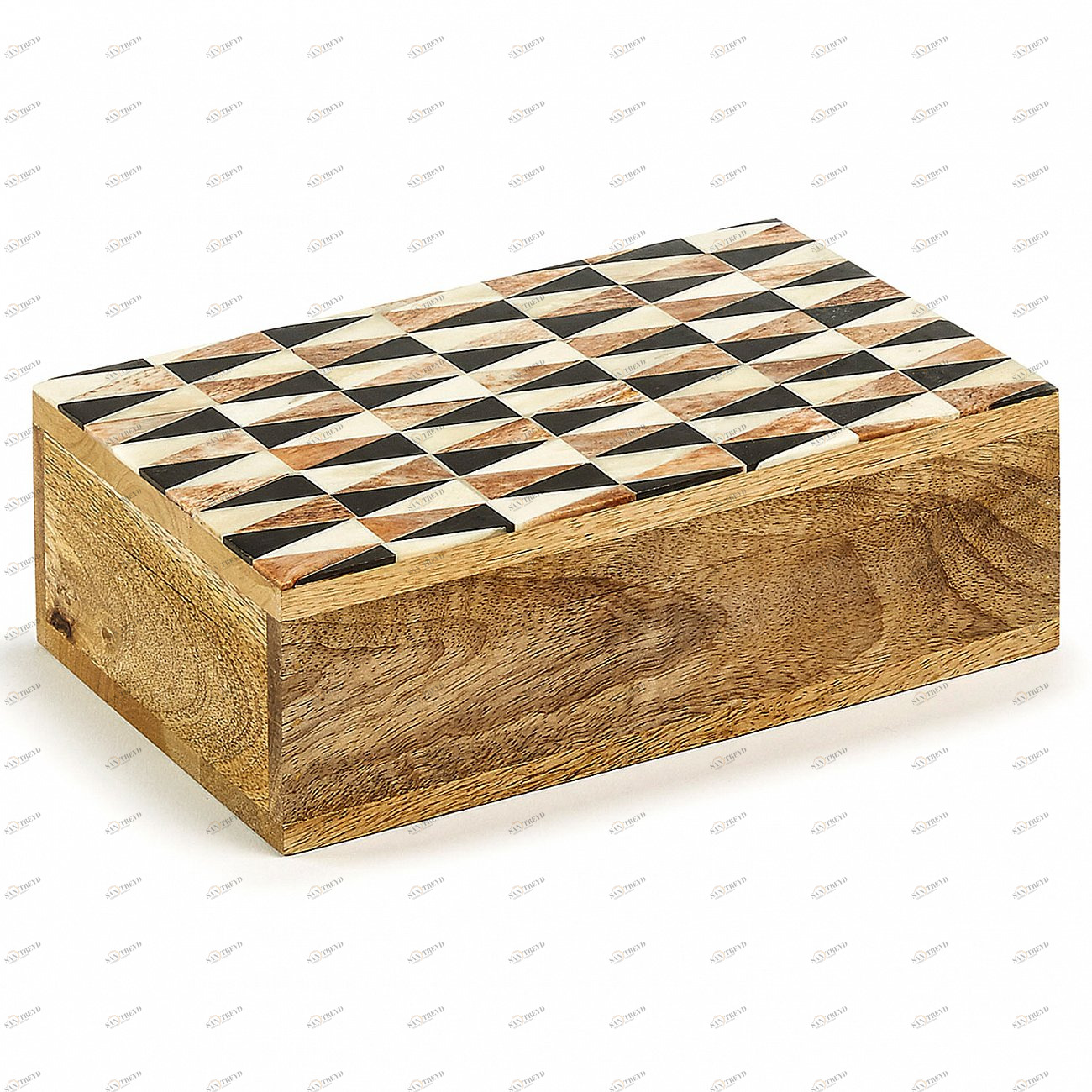 Шкатулка деревянная с резной костью Calp от La Forma LA FORMA CALP 344358 Коричневый 