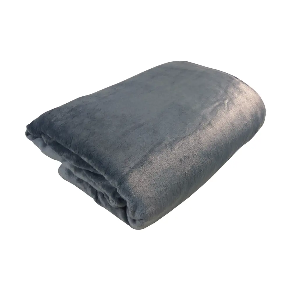 Плед фланелевый 180х200 см антрацит BELEZZA STLM-2020061