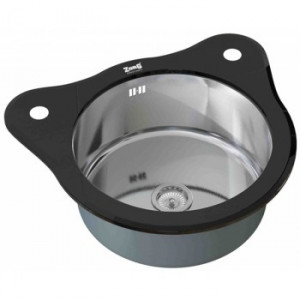 Zorg GL 510 Black Мойка кухонная круглая Zorg