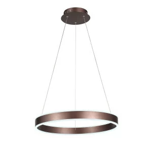 Люстра светодиодная подвесная коричневая ST Luce Onze SL944.403.01 ST LUCE ДИЗАЙНЕРСКИЕ, ONZE 00-3834526 Белый;коричневый