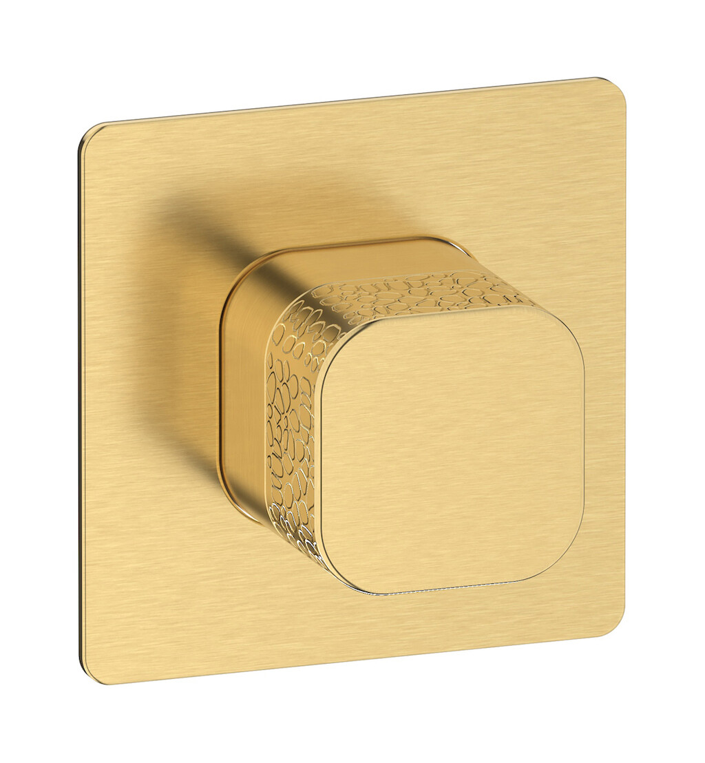 Внешние части встроенного смесителя на 1 потребителя WE ARE IB eo300os_2 Brushed Gold Elio