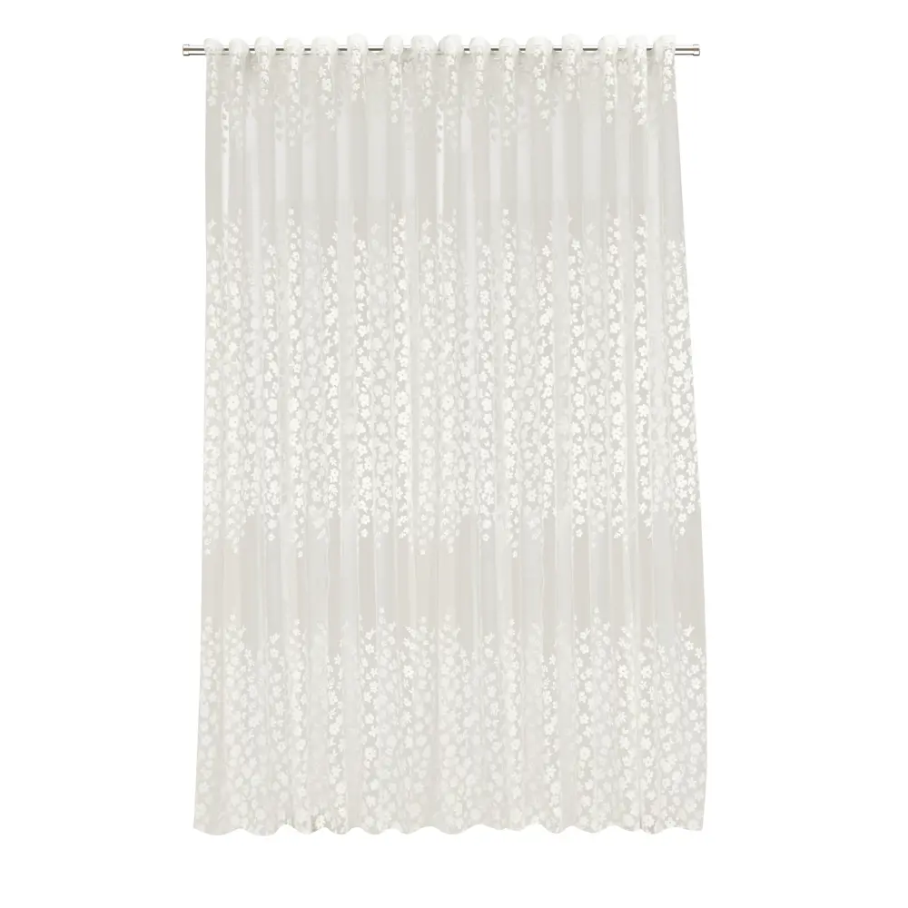 Тюль на ленте Лора 250x260 см цвет кремовый MIAMOZA STLM-2159325