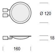 De Rosso Настенный мыльница из хромированной латуни Datura sun-id-1507129 - Вид №1