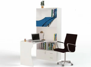 Стол-стеллаж ABC-KING La-Man, правый синий