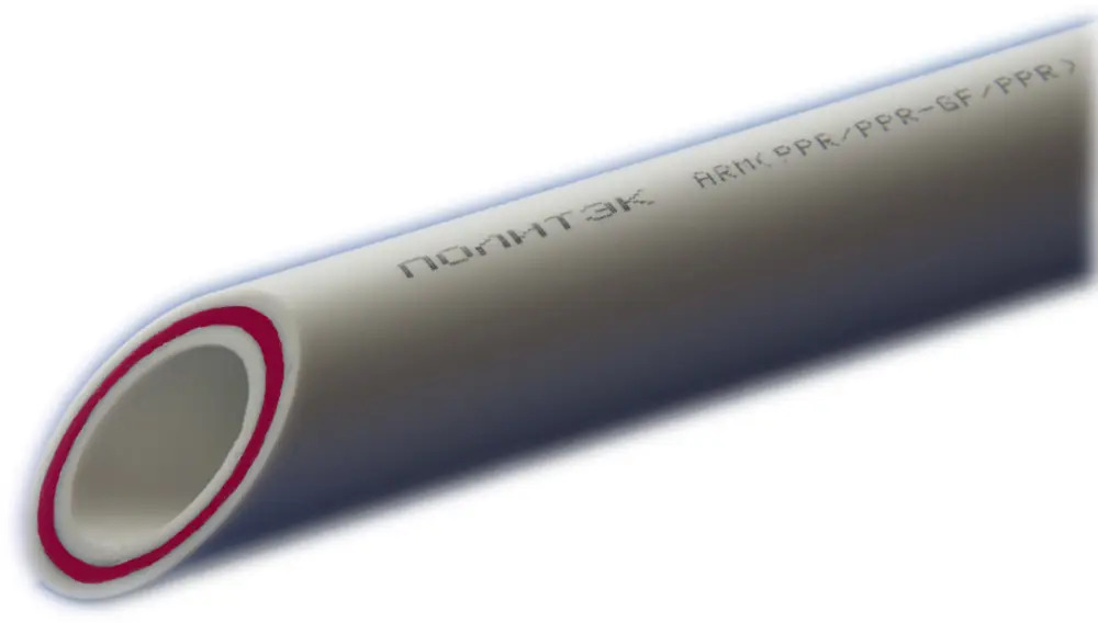 ПОЛИТЭК Армированная полипропиленовая труба 50 мм для водоснабжения и отопления 82571529