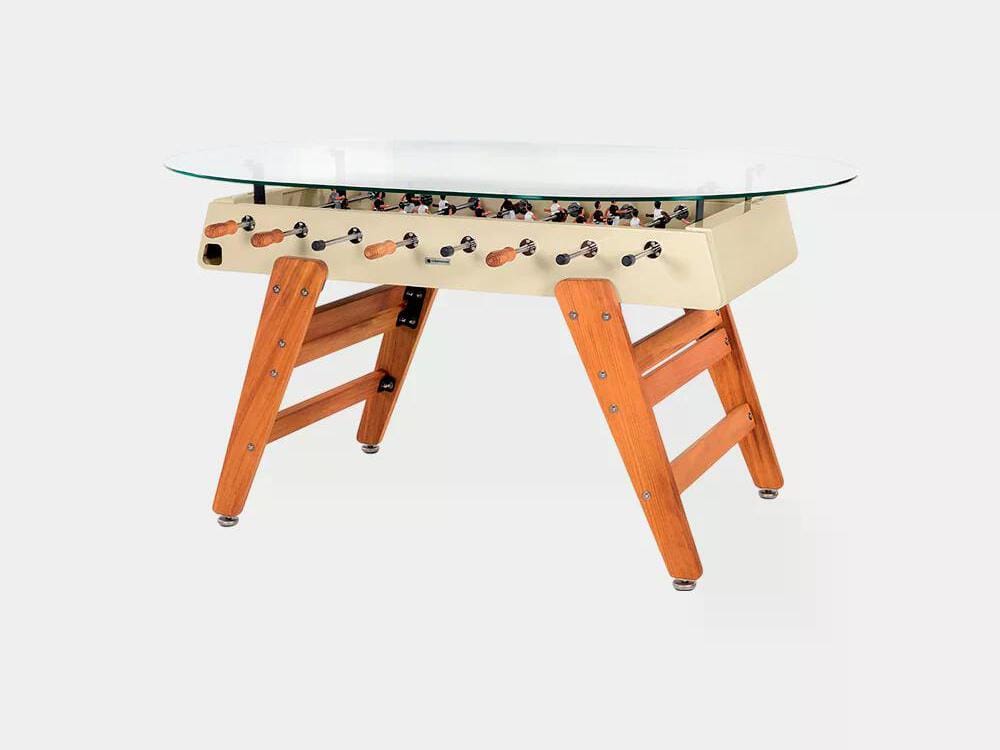 Овальный обеденный стол из стали и ироко со стеклянной столешницей RS Barcelona RS3 WOOD ARCH-00034979 - Вид №30