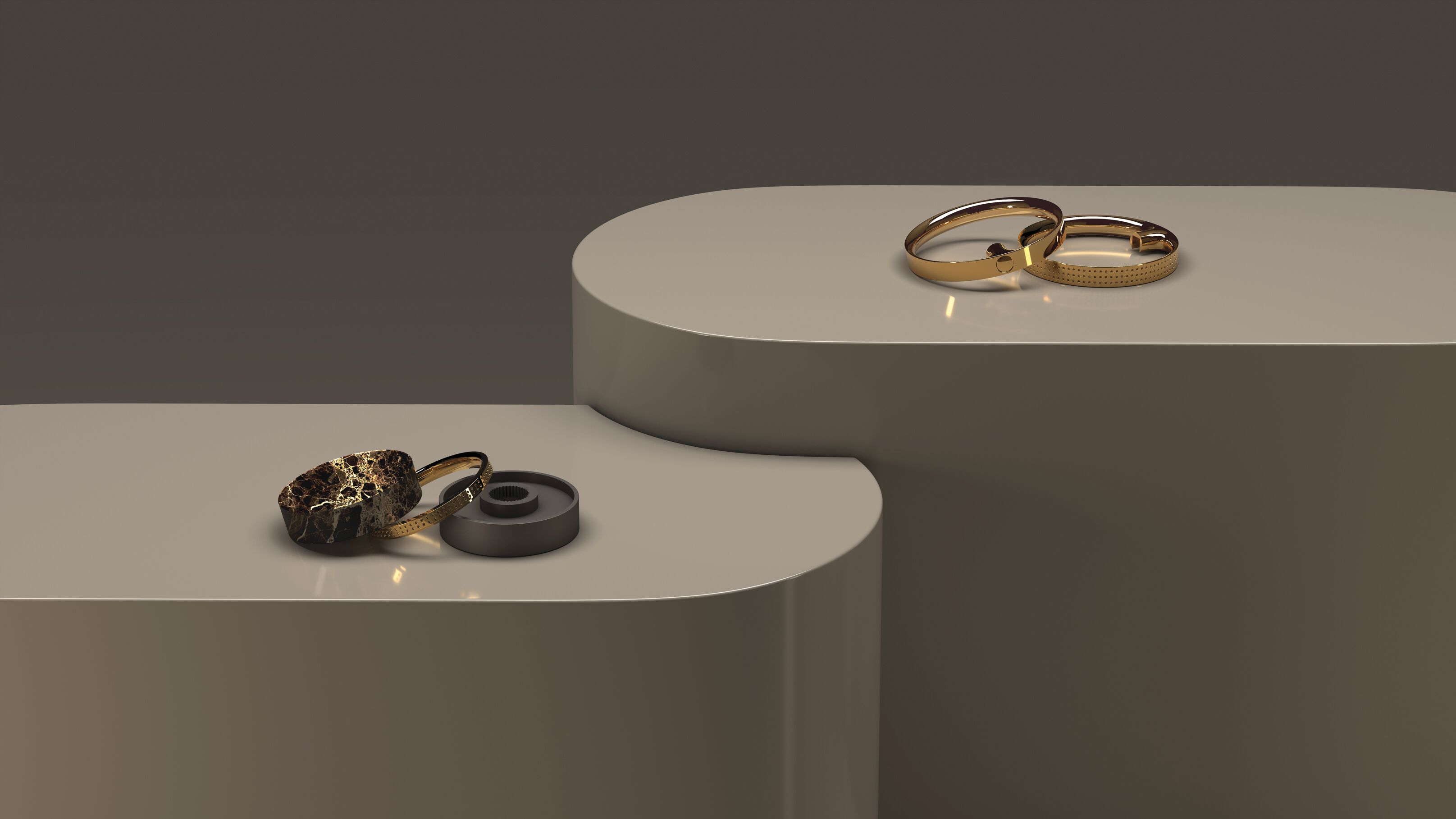 Металлический смеситель для раковины с 3 отверстиями с отдельными розетками RUBINETTERIE STELLA Macarons ARCH-00057611 - Вид №6