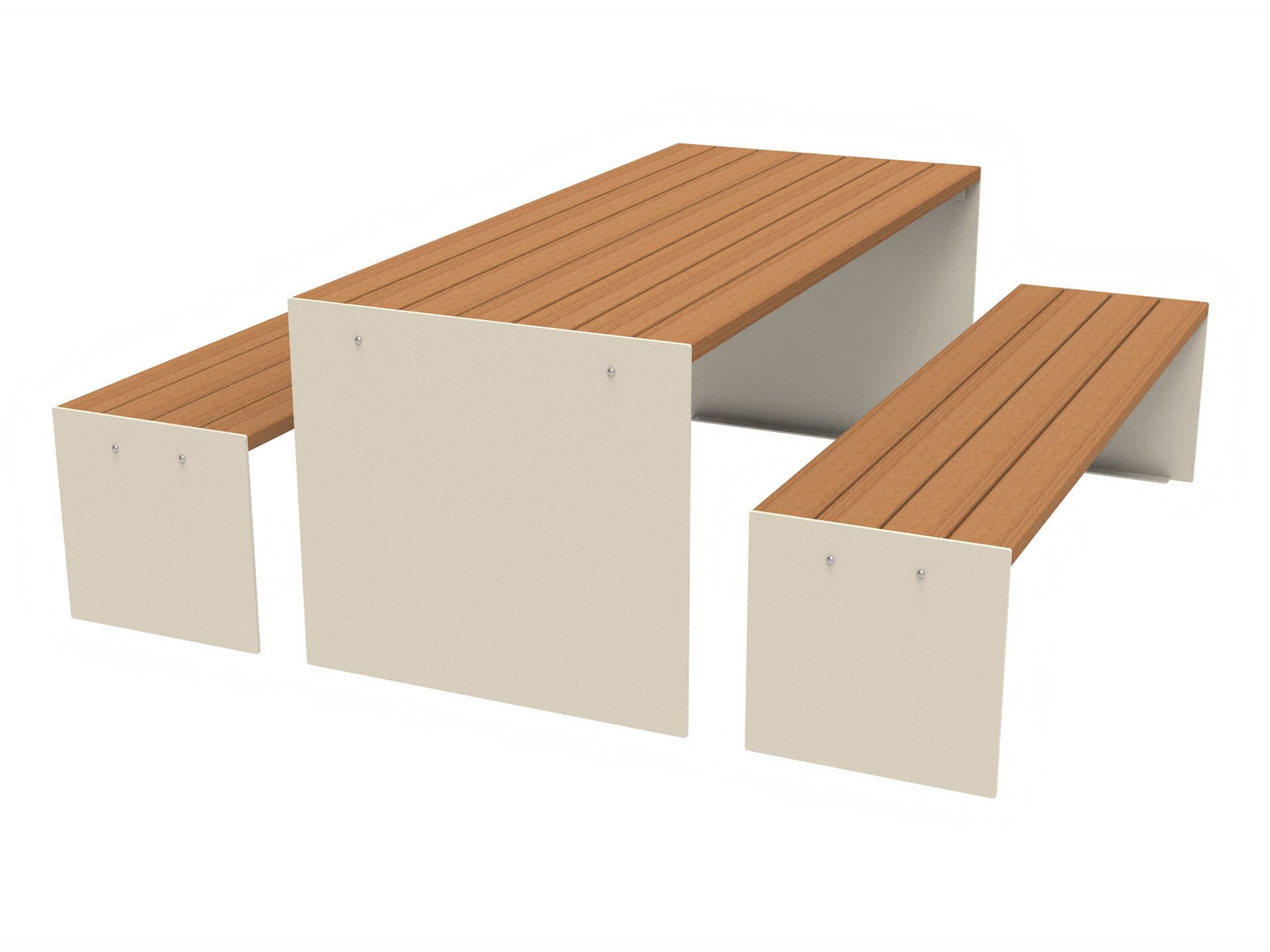 Стол для пикника со встроенными скамейками Lazzari Recto ARCH-00105488