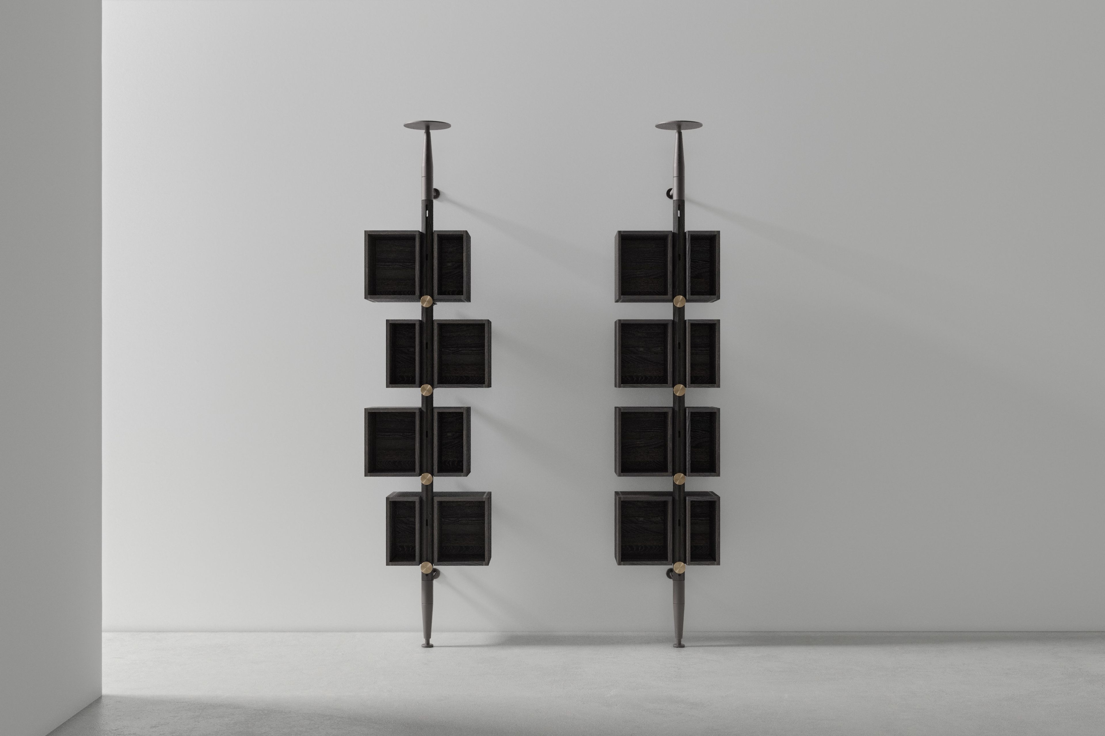 Секционная настенная Книжная полка из дуба с ящиками District Eight Inumbra ARCH-00151514 - Вид №20