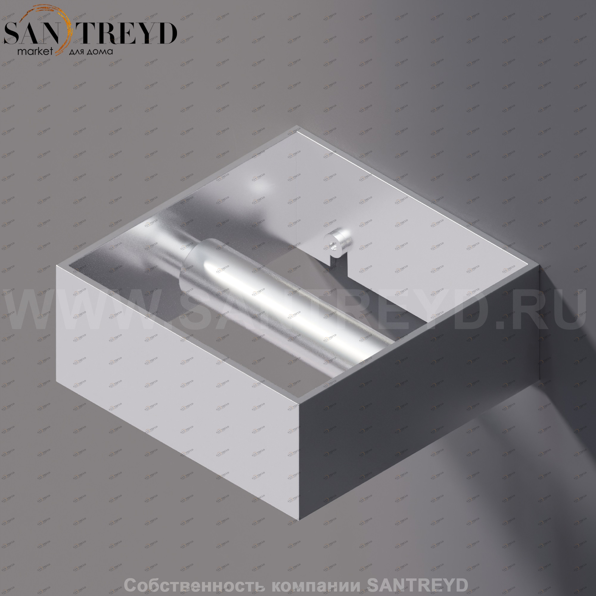 Agape 369 Держатель для туалетной бумаги хромированный сатин A369214SP