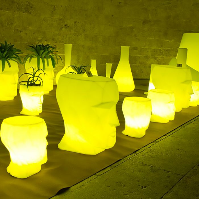 070494 Кашпо матовое светящееся LED RGBW DMX Cable 70см Vondom Adan - Вид №1