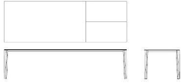Desalto Раздвижной прямоугольный стол из мдф sun-id-1507015 - Вид №2