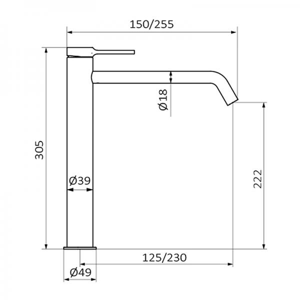 Смеситель для раковины TIME GRB MIXERS 47513472 - Вид №1