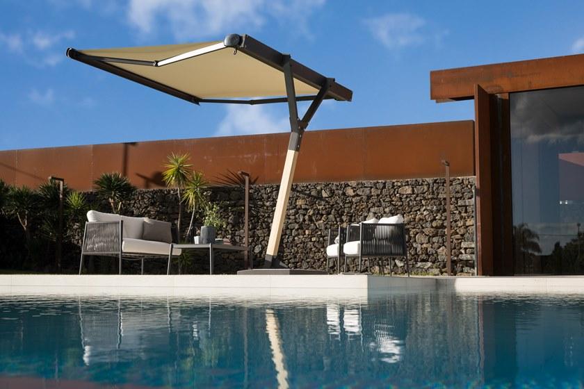 Unopiù Прямоугольный зонт из оцинкованной стали и ироко Salento sun-id-1373962 - Вид №1