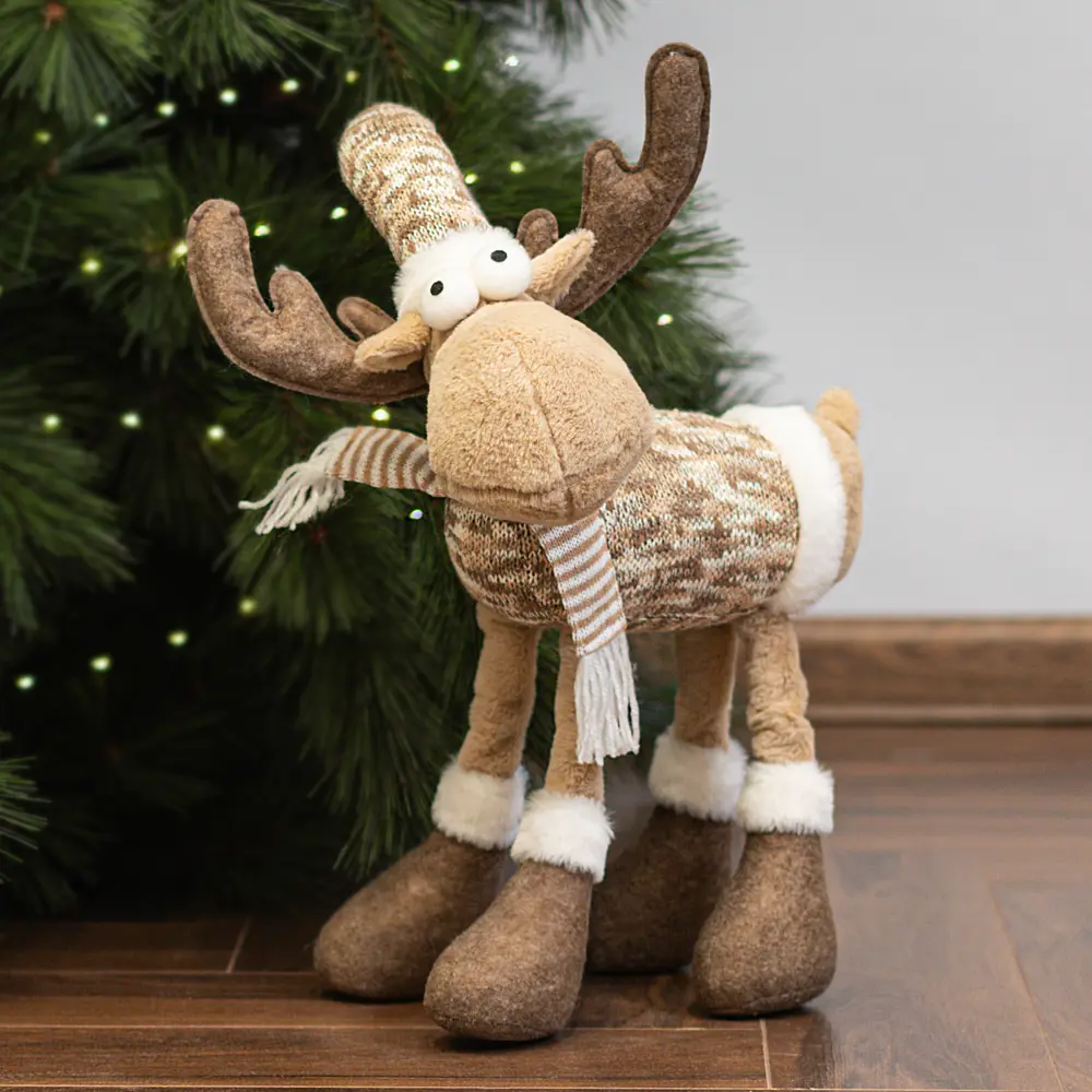 89368894 Декоративная фигура Олень на 4 ногах 40 см коричневая STLM-1461677 Santreyd 