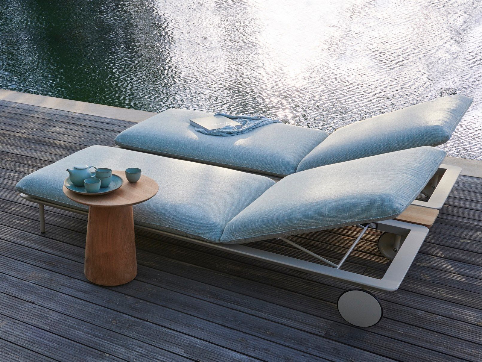 Круглый стол из тикового дерева TRIBÙ дюны ARCH-00062659 - Вид №6