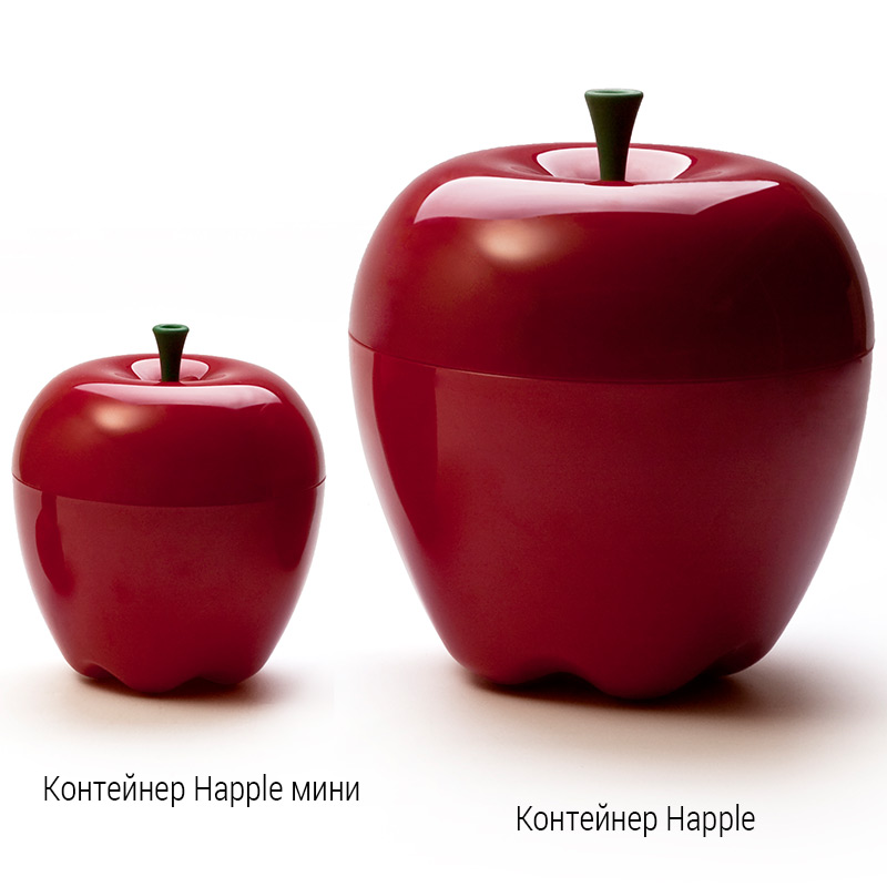 Контейнер Happle мини красный Qualy QL10034RD - Вид №1