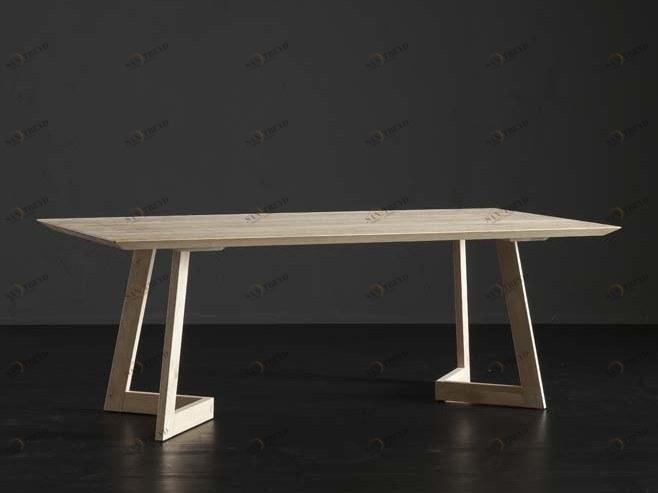 AltaCorte Прямоугольный деревянный обеденный стол Ecolab 2 Lb-ta812221