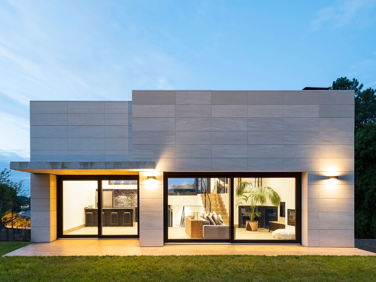 ПВХ створки тепловой резки окна GC Infissi OKULTA ARCH-00058964 - Вид №2