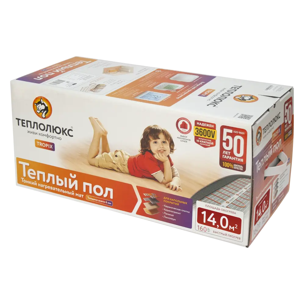Теплолюкс Tropix - нагревательный мат для тонкого теплого пола 14 м² 82149976 STLM-0020427 - Вид №4