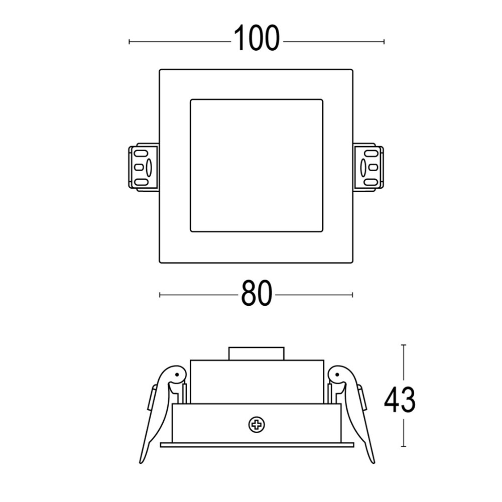 Comfort Dark SQ Frame Ghidini Comfort Dark SQ .01 Белый (Матовый)  - Вид №1
