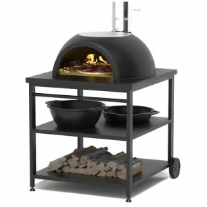 Чугунная садовая печь Везувий Legenda Garden (с основанием из немецкого шамота)