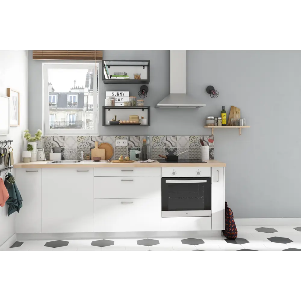 Фасад кухонный DELINIA ID София белый матовый 59.7x12.5 см 82010110 STLM-0017207 - Вид №9