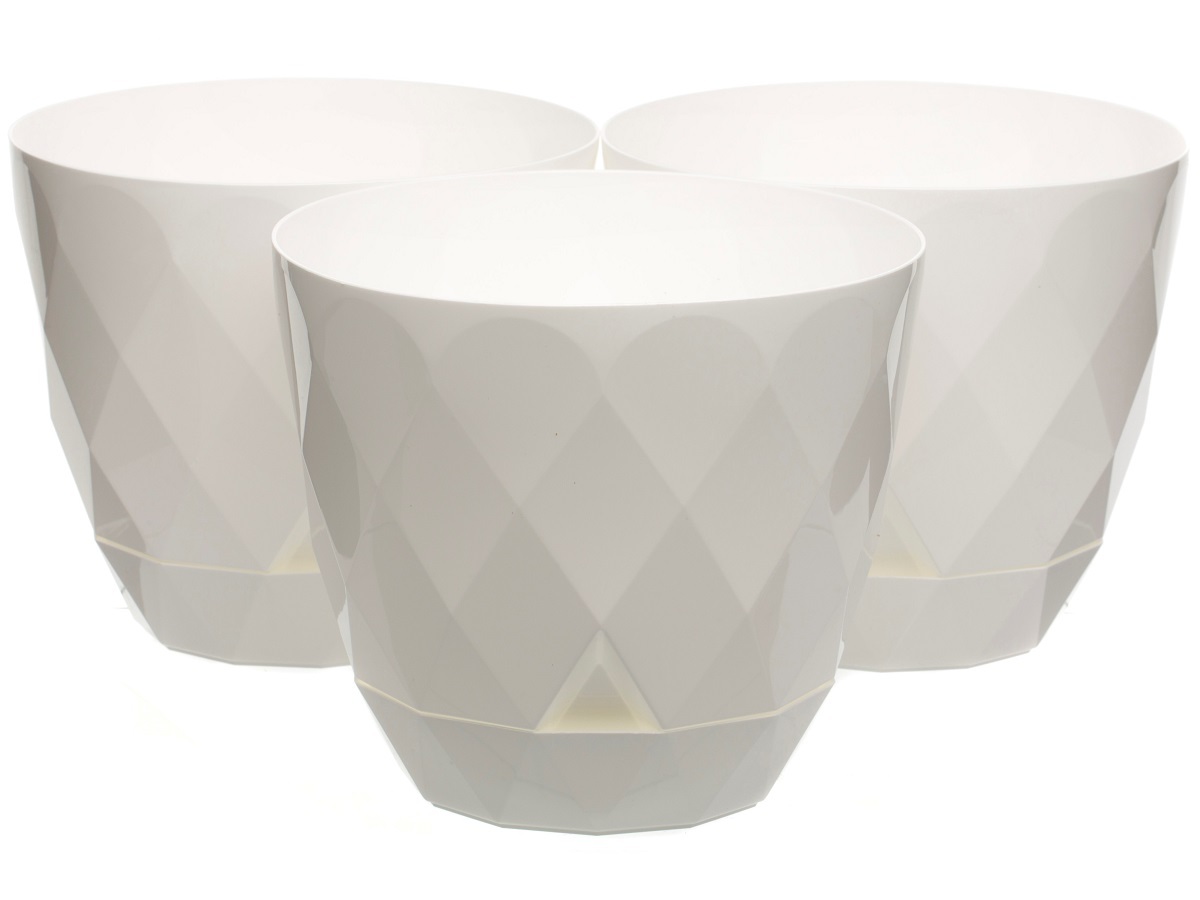 Горшок для цветов Rico 4.8L White NAVAKO 16032 - Вид №3