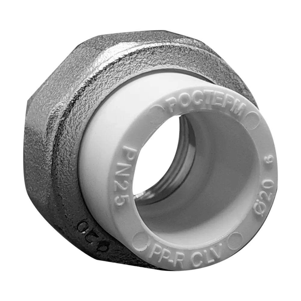 Муфта разъемная раструбная Ростерм 3/4"x20 мм ВР полипропилен STLM-2056505 - Вид №2