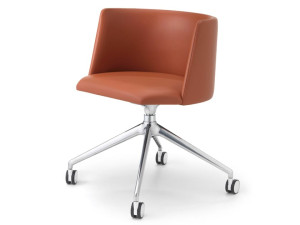 Кожаный поворотный операционный офисный стул с колесами