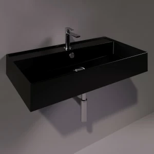 AG81NERO Подвесная раковина настенная прямоугольная Simas Agile черная