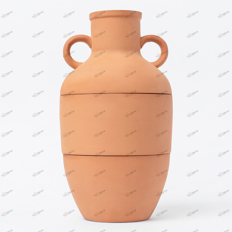 Ваза глиняная терракотовая Amforea DOIY - 00-3880720 Оранжевый 