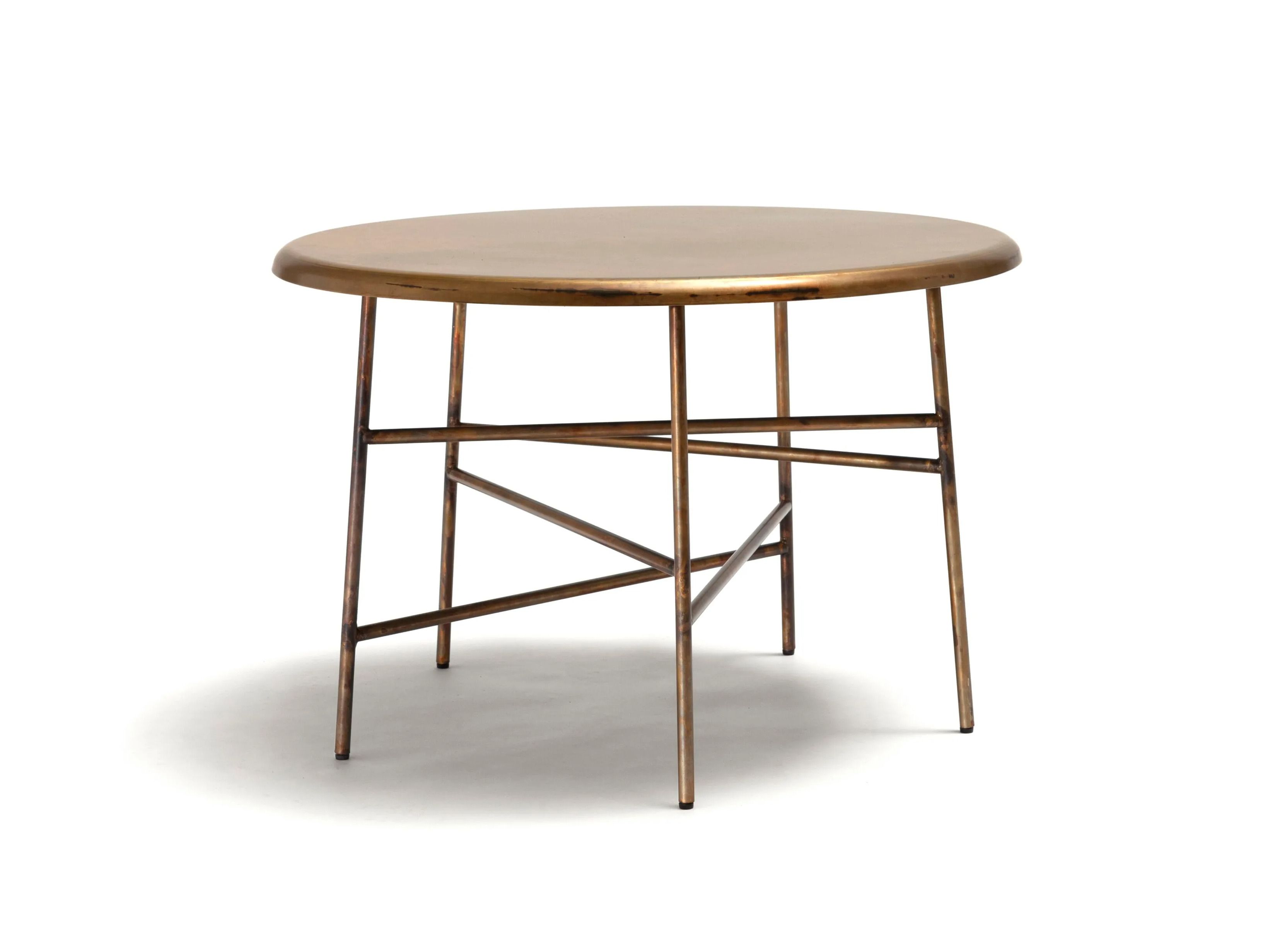 Круглый латунный садовый журнальный столик Exteta 10th ARCH-00015810