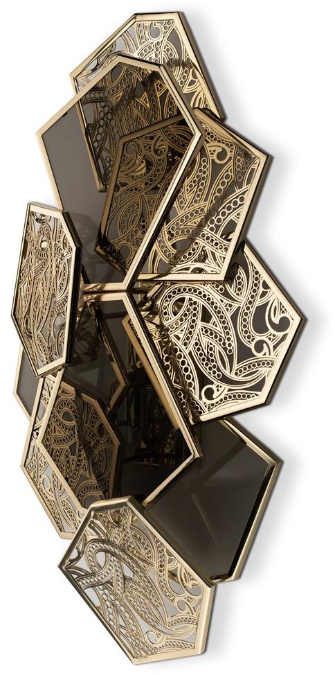 KOKET Настенный светильник непрямого действия из латуни Hypnotic sun-id-1379559 - Вид №1