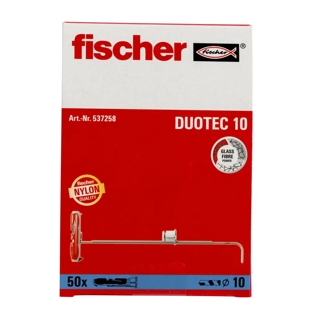 Дюбель-гвоздь Fisher Duotec 10x40 мм, нейлон, 50 шт FISCHER STLM-2134931 - Вид №1