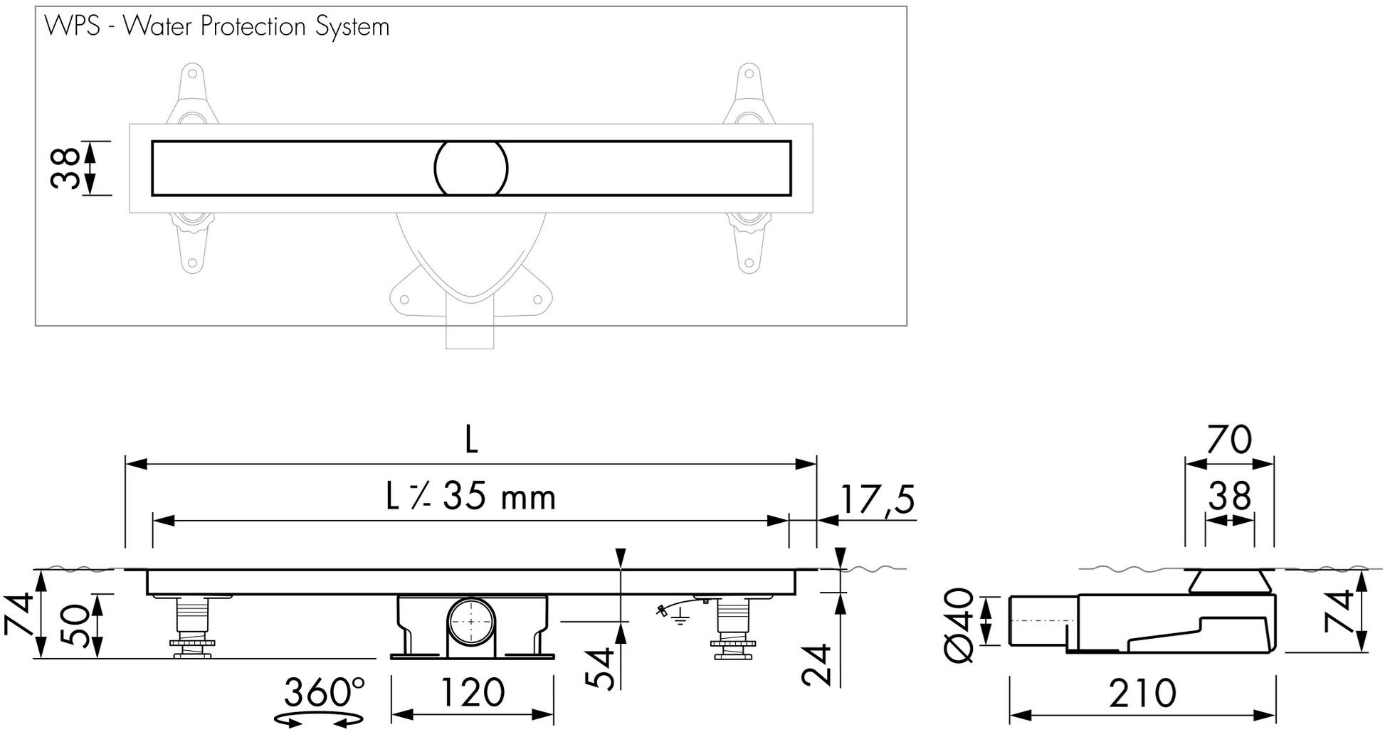 ESS Easy Drain Трап для душа из нержавеющей стали Xs sun-id-1360627 - Вид №12