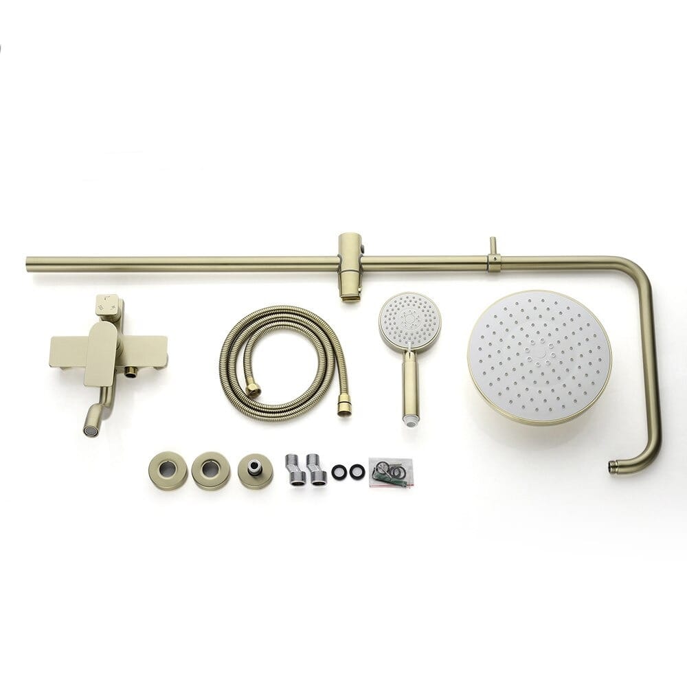 Латунная настенная душевая колонна с ручным душем Fontana Showers FS15037 ARCH-00038549 - Вид №4