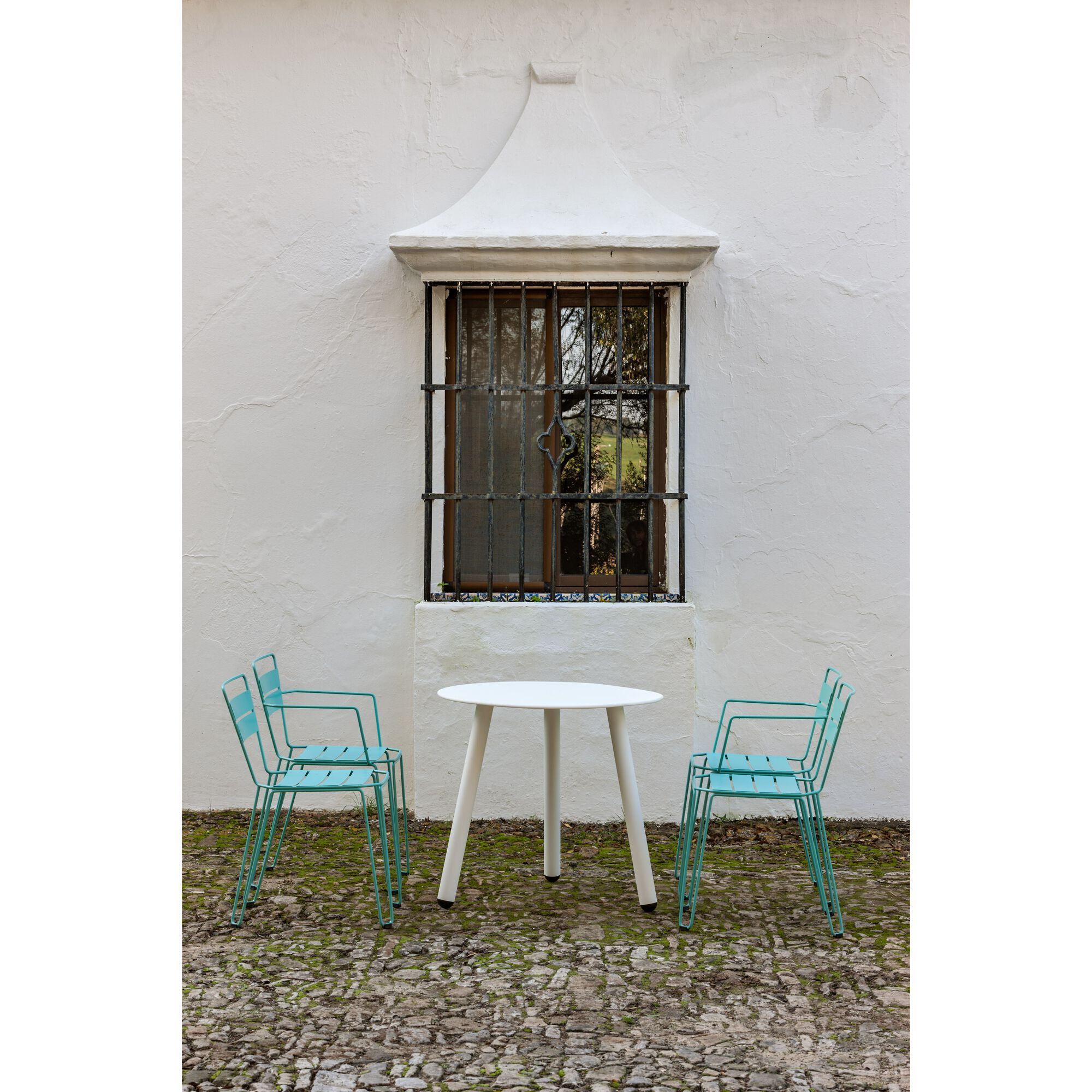 Стальной штабелируемый садовый стул iSimar Майорка ARCH-00122823 - Вид №1