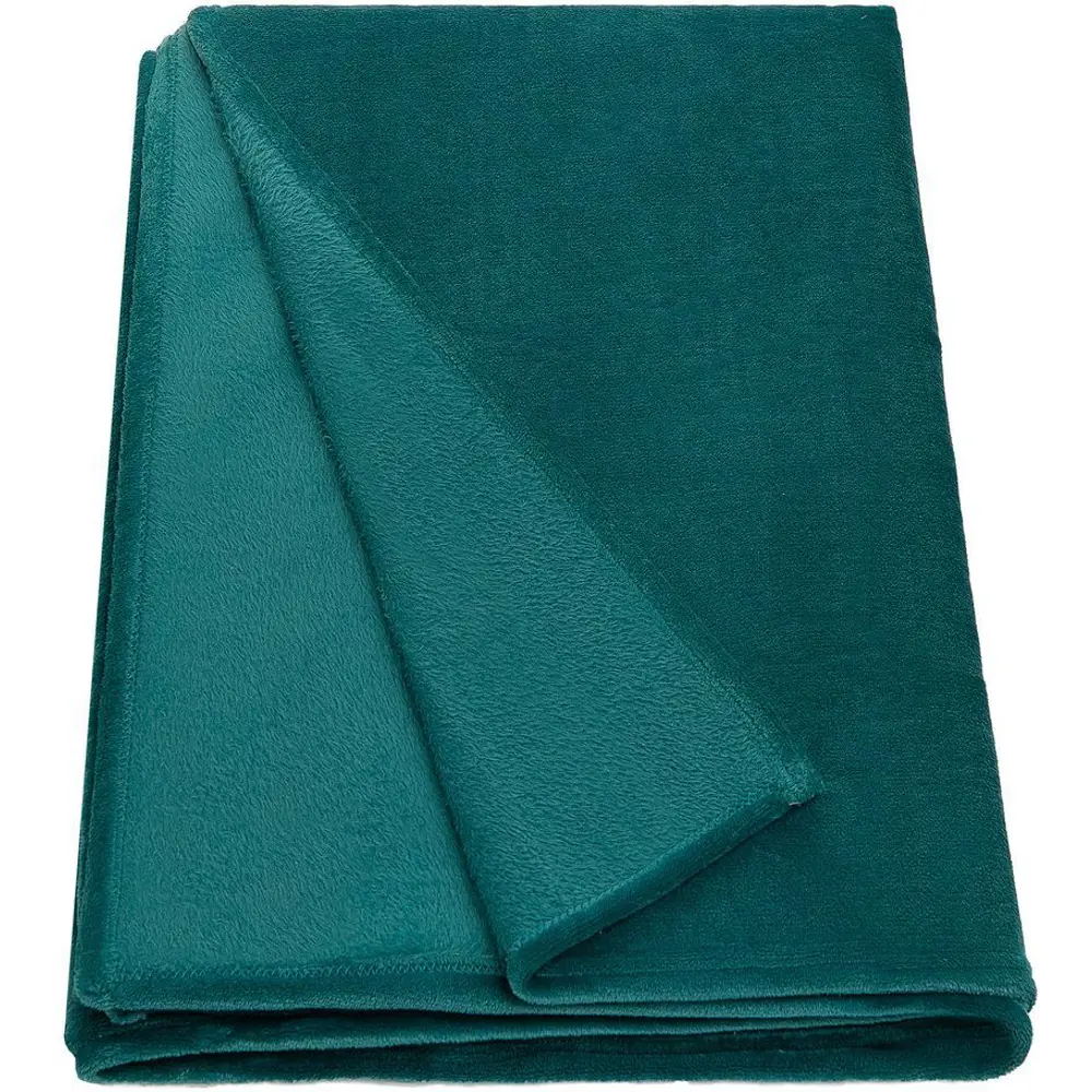 Плед Flandria 200x220 см микрофибра цвет бирюзовый Santreyd Emerald STLM-2054947
