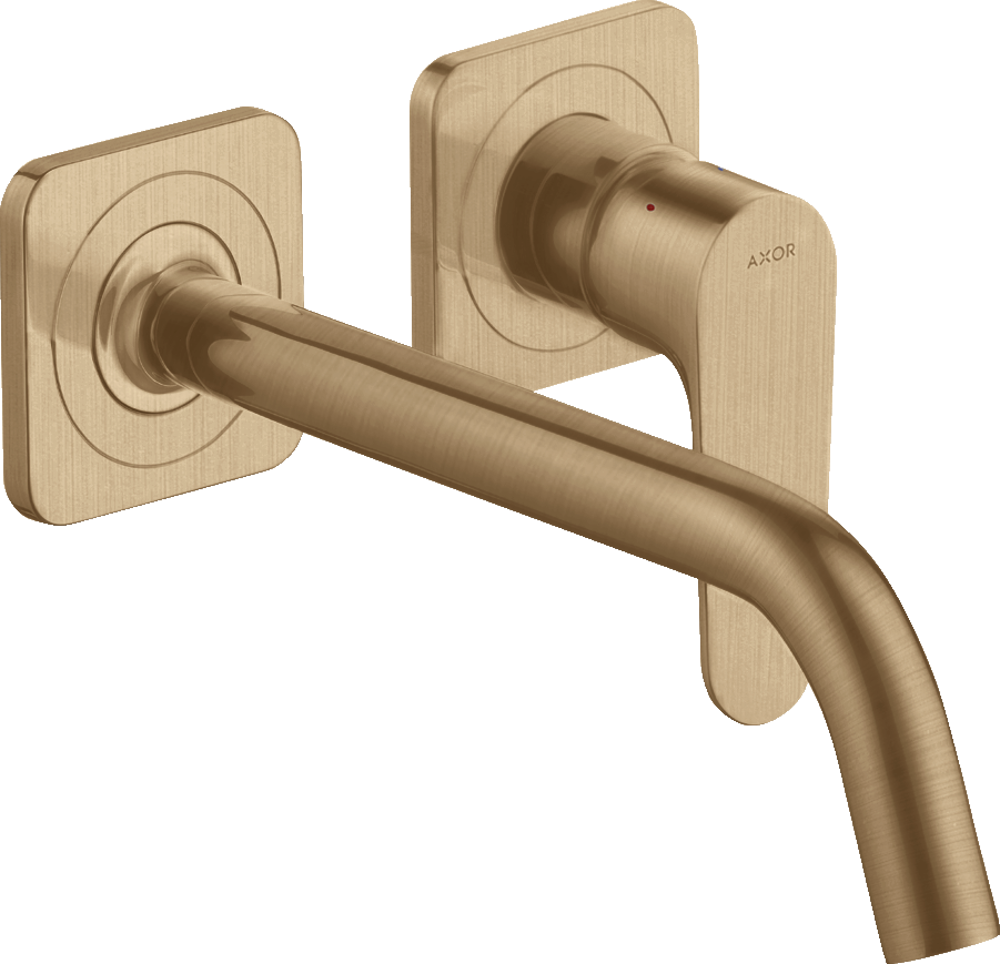 34116140 Смеситель для раковины, однорычажный, скрытого монтажа, настенный, с изливом 227 мм и розетками AXOR CITTERIO M