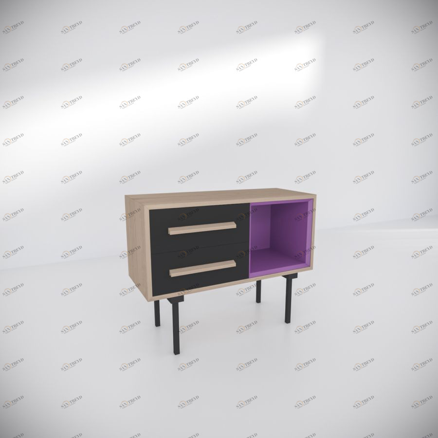 Тумба Twin, фиолетовая BraginDesign BR0215БФ