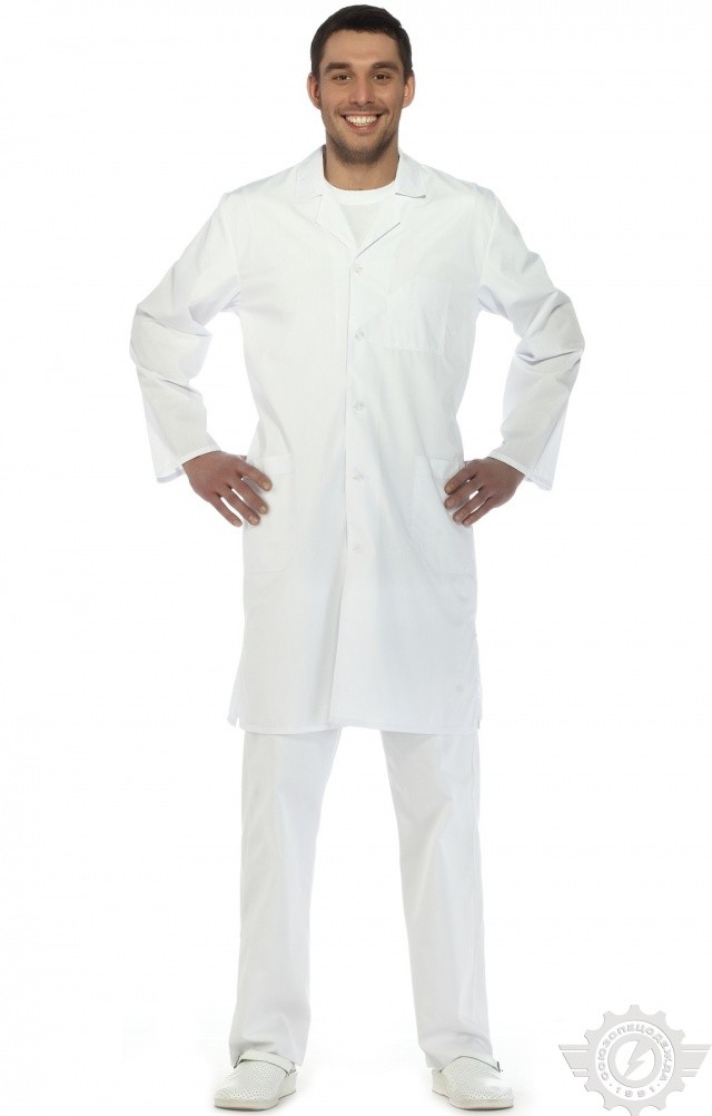 66251 Халат "Сервис" мужской белый  Медицинская одежда  размер 60-62/170-176 Спецодежда  - Вид №11