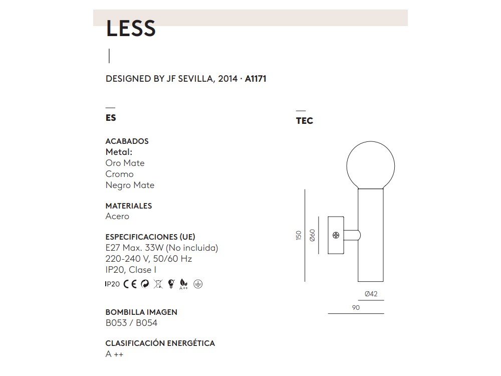 091658 Бра черное Aromas del Campo Less - Вид №2